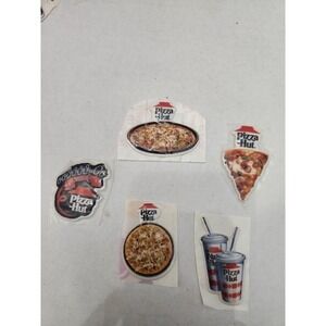 Vintage Pizza Hut Lifesavers Smurfs‎ CopperTan Stickers Lot of 8